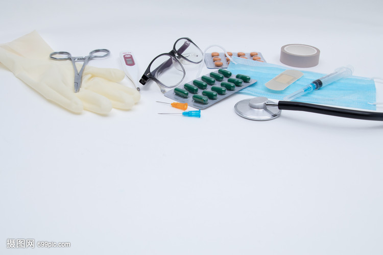 白底圖上的醫(yī)療器械